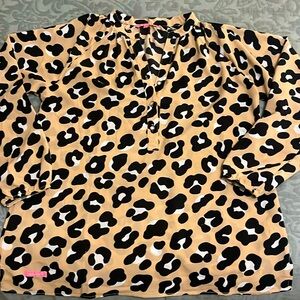 Simply Southern Cheetah Print Blouse- Adorable!